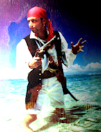 Pirate dans le lagon
